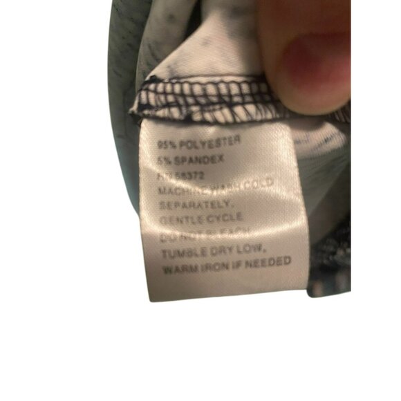 ILE New York Womens Plus Size 18 Peach and Blue Sleeveless Stretch Midi Dress Wi - Picture 10 of 10